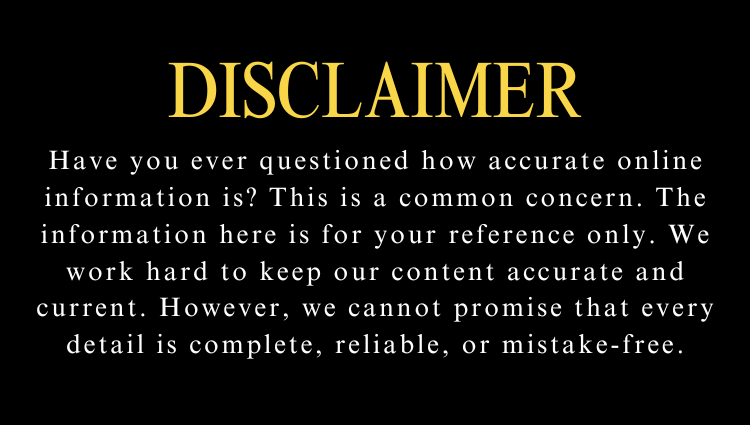 The Best Niagara Falls in 2025-The word "DISCLAIMER" is in bold, capitalized letters with a warm golden-orange color, making it prominent and attention-grabbing.